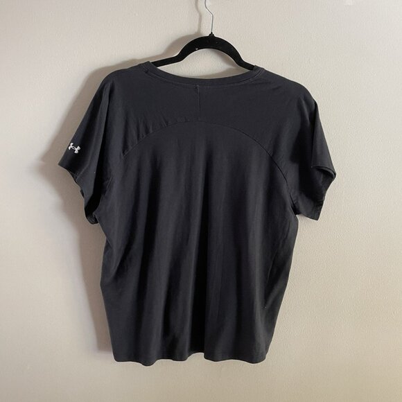 Under Armour Women S Black Loose Project Rock Property Of Short Sleeve T-Shirt - Picture 9 of 10